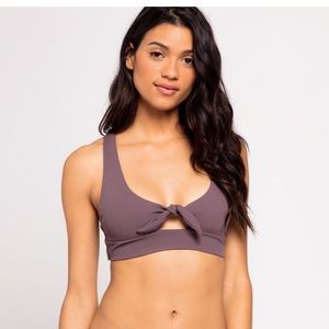 Lspace pebble color bikini top